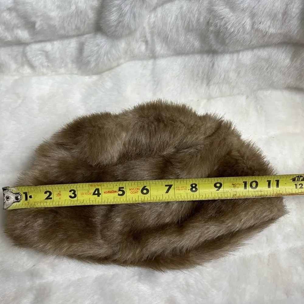 NWT Charta light brown faux fur hat one size